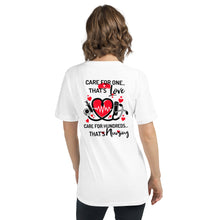 Load image into Gallery viewer, Back updated Unisex Short Sleeve V-Neck T-Shirt