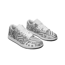 Load image into Gallery viewer, Kendrick Lamar inspired Low Top Leather Sneakers (White)