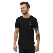 Load image into Gallery viewer, Embroidered Golf Logo, Men's Curved Hem T-Shirt