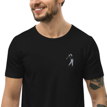 Load image into Gallery viewer, Embroidered Golf Logo, Men's Curved Hem T-Shirt