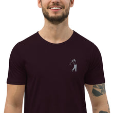 Load image into Gallery viewer, Embroidered Golf Logo, Men's Curved Hem T-Shirt