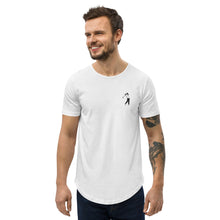 Load image into Gallery viewer, Embroidered Golf Logo Men's Curved Hem T-Shirt