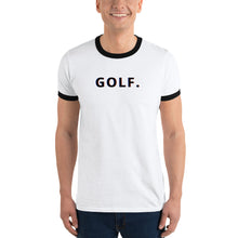 Load image into Gallery viewer, Glitch Graphics Golf Ringer T-Shirt