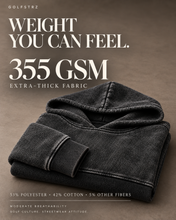 Load image into Gallery viewer, Snow Wash Fleece Oversize Hoodie for streetwear golf themed
