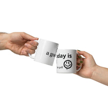 Load image into Gallery viewer, Today is Good day for golf White glossy mug
