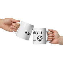 Load image into Gallery viewer, Today is Good day for golf White glossy mug
