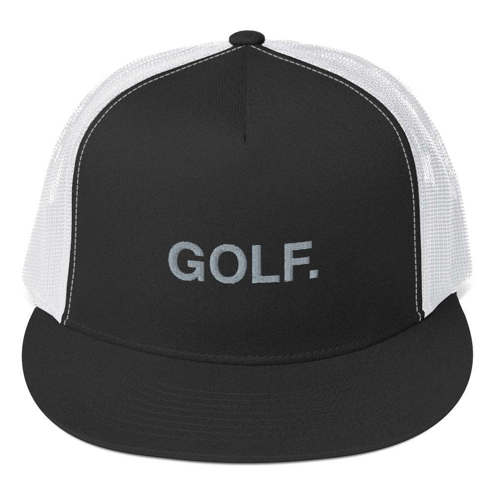 Golf Trucker Cap Gray text