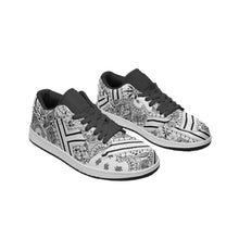 Load image into Gallery viewer, Kendrick Lamar inspired Low Top Leather Sneakers (White)
